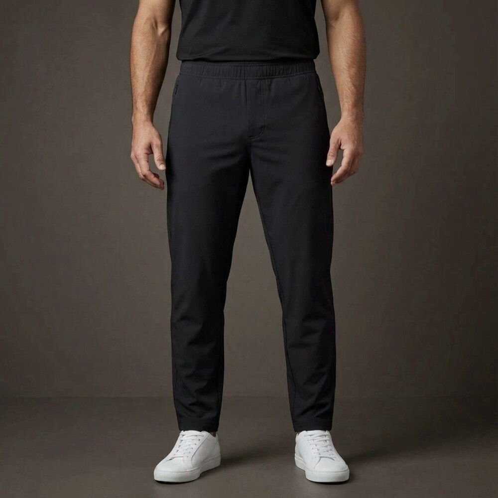 PUBLIC REC Mens All Day Every Day Pants 30/32 Black Stretch Athleisure Slim